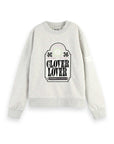 Soda Regular Fit Organic Cotton Clover Sweater Grey Melange