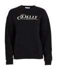 Ena Pelly Vintage Script Sweater Washed Black