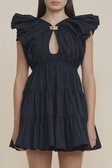 Acler Conara Mini Dress Black