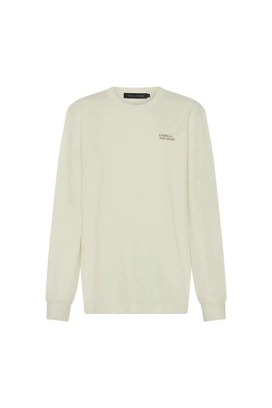 Camila and Marc Sutton Long Sleeve Sweater Tee White