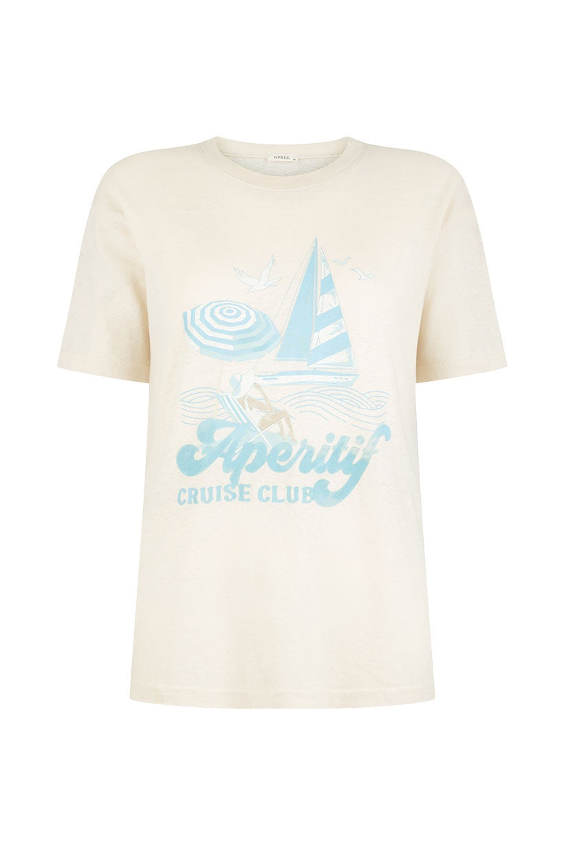 Spell Cruise Club Tee Antique White