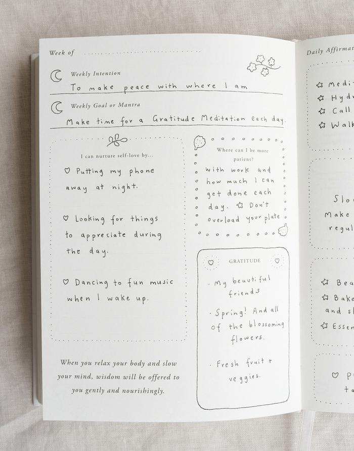 Musings From the Moon 'A Year of Coming Home' Guided Self Love Journal