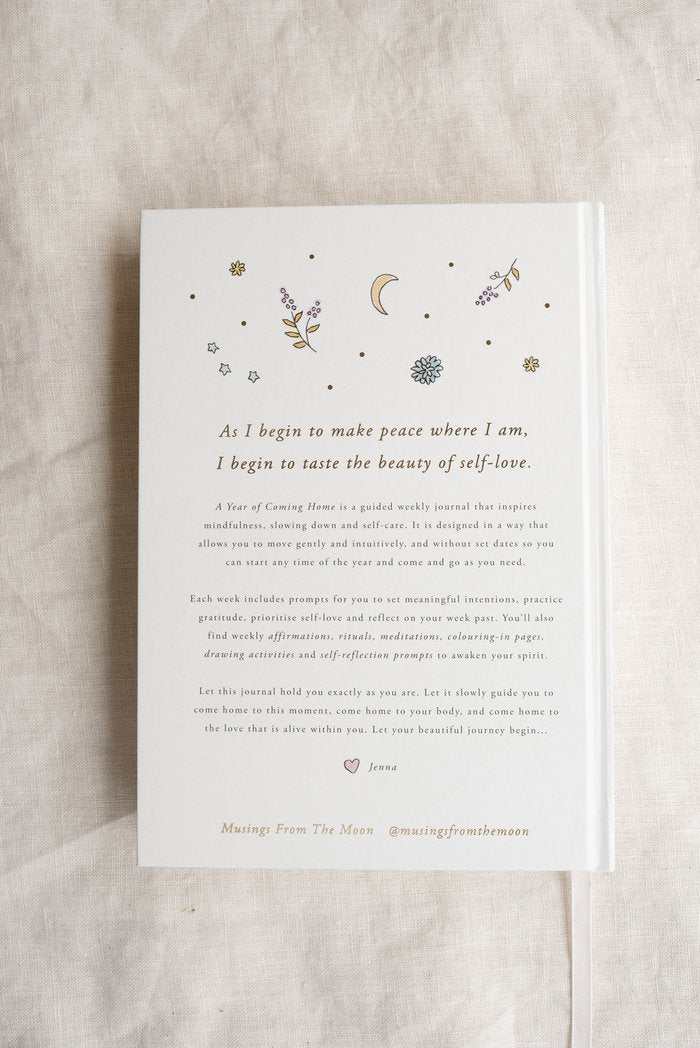 Musings From the Moon 'A Year of Coming Home' Guided Self Love Journal