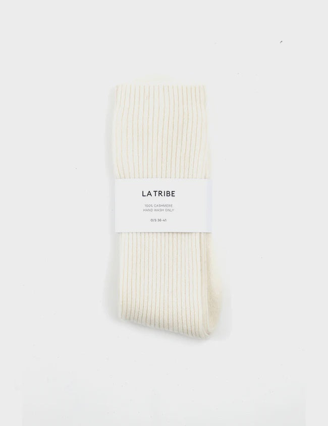 La Tribe Cashmere Bed Sock Cream