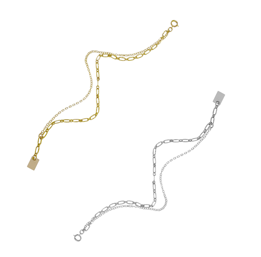 Misuzi Maple Double Chain Bracelet