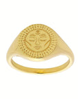 Midsummer Gold Moon Signet Ring