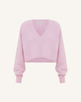 Rowie Kiara Knit Crop Jumper Blush Pink