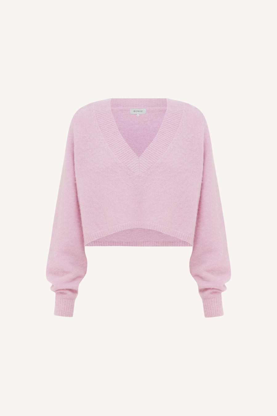 Rowie Kiara Knit Crop Jumper Blush Pink