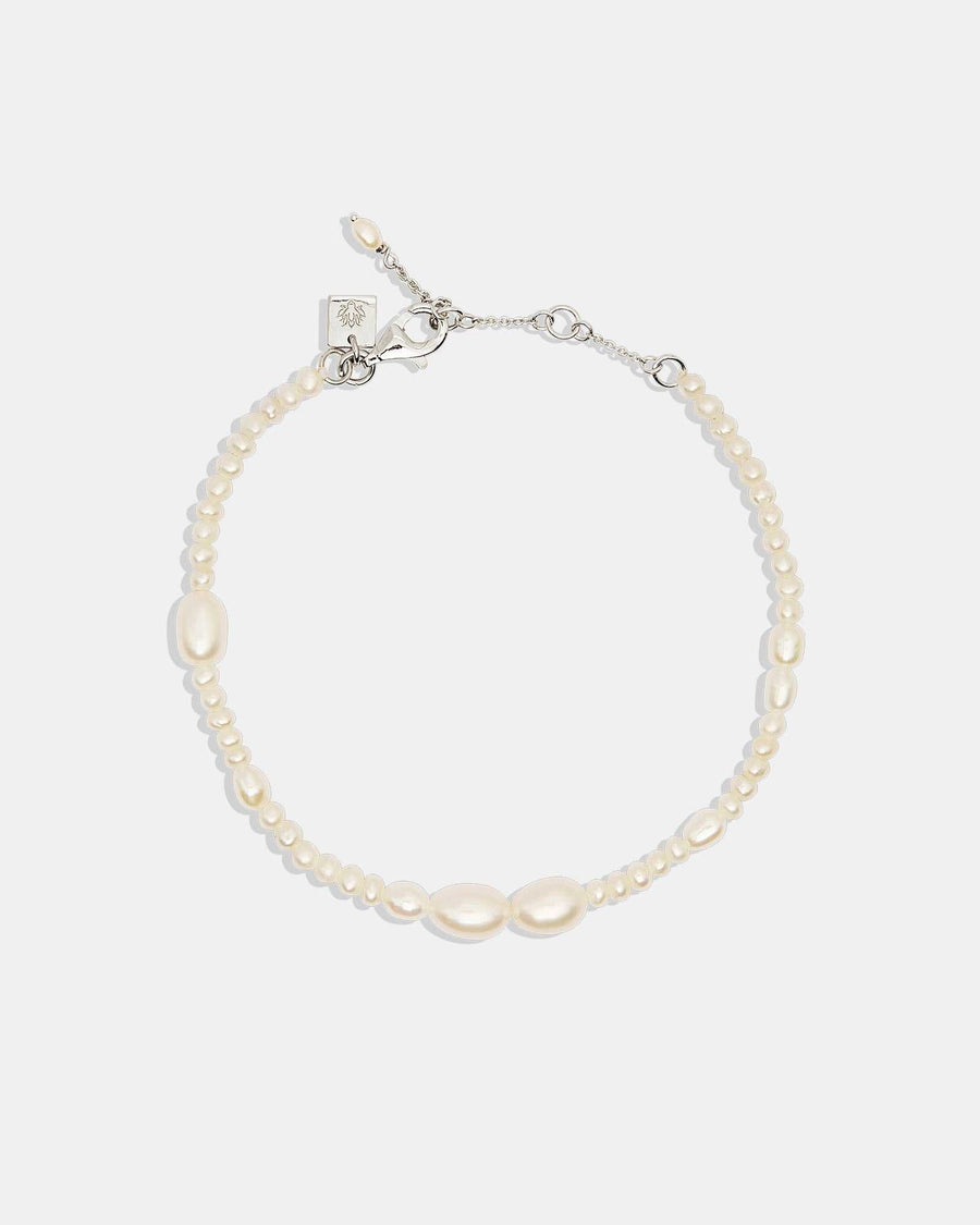 Charlotte Lunar Light Pearl Bracelet Sterling Silver