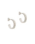 By Charlotte Intertwined Large Hoops Silver