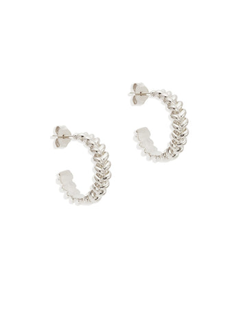 By Charlotte Intertwined Large Hoops Silver