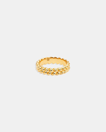 By Charlotte Intertwined Ring Gold
