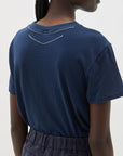 Bassike Slim Fit Classic T/Shirt Prussian Blue