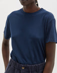 Bassike Slim Fit Classic T/Shirt Prussian Blue