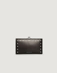 Dylan Kain Large Forever Love Studded Wallet Silver