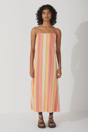 Zulu and Zephyr Sun Stripe Organic Cotton Dress