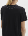 Bassike Slim Heritage Short Sleeve T/Shirt Black