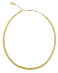 Misuzi Dylan Herringbone Chain Necklace Gold