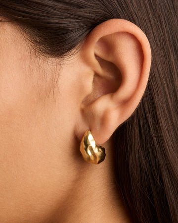 By Charlotte 18k Gold Vermeil Wild Heart Large Earrings