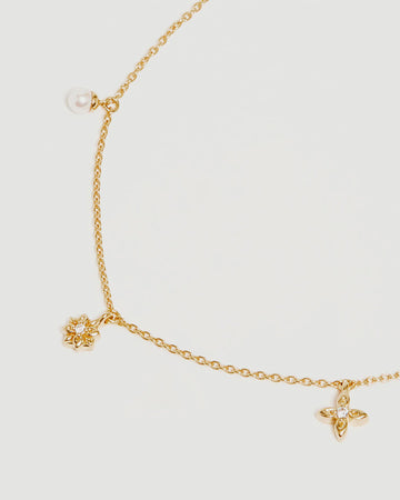 By Charlotte Live in Peace Choker 18k Gold