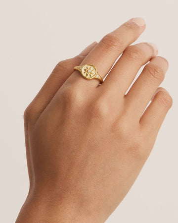 By Charlotte Live in Love Ring 18k Gold