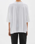 Bassike Slouch Side Step Short Sleeve T/Shirt White